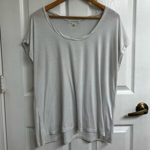 Nordstrom | Treasure & Bond | XL | white distressed flowy t-shirt casual boho